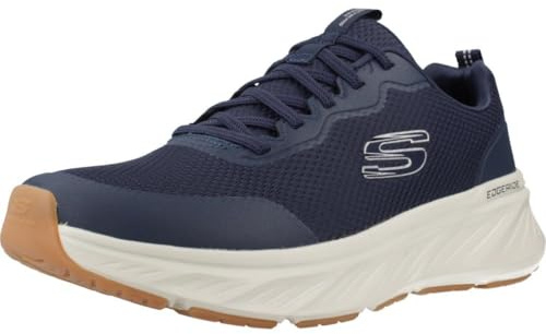Skechers Edgeride RekzeSneaker für Herren, Marineblaues Netzgewebe, weißer Rand, 41.5 EU