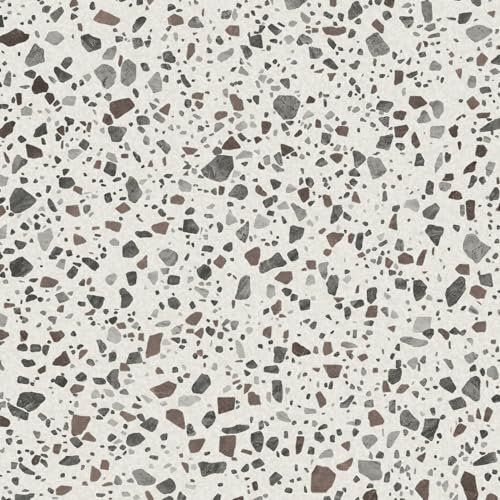 d-c-fix Piastrelle Adesive da Pavimento – Terrazzo effetto pietra terrazzo (Set 11 pz, 30x30cm) – piastrelle in PVC facili da pulire e tagliabili su misura