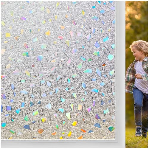 Lifetree Lámina opaca de cristal esmerilado, autoadhesiva, protección solar, protección de privacidad, protección contra los rayos UV, para cocina, baño y oficina, 45 x 400 cm, diseño