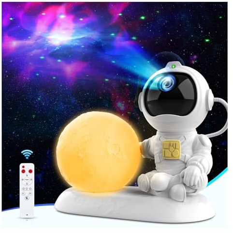 Kaishengyuan Astronaut Galaxy Projector,Star Night Light Projector for Kids and Adults with Timer and Remote Control, Space Starry Ceiling Projector for Bedroom,Gaming Room, Party (K980)