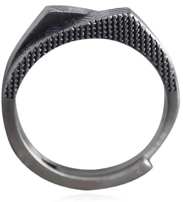 Ring Verstellbar Silber Herren, Ring Doppelberg Ringe Offen Verstellbare