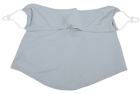 Kuuleyn Cache-cou multifonctionnel bandeau masque facial demi-écharpe protection UV estivale pour le visage unisexe convient aux sports de plein air au camping et à l'entraînement (gris)