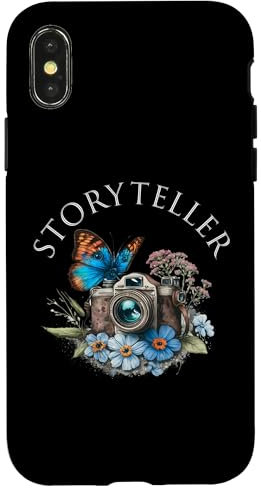 Hülle für iPhone X/XS Storyteller Kamera Fotografie Schmetterling Fotograf
