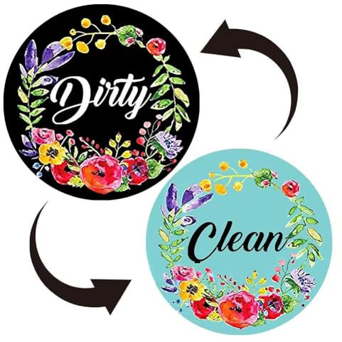 Dishwasher Magnet Clean Dirty Sign, Funny Cute Cartoon Clean Dirty Dishwasher Magnet, Sign Clean Dirty, Dishwasher Dishwashe