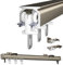 Robusto Binario Per Tende Da Esterno Bastone Binario A Soffitto In Alluminio, Bastoni Binari Per Tende 50 100 200 350 400cm Per Finestre E Tende Divisorie(Champagne,500cm/16.4ft)