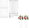 QUEENYARD Eleganter Acryl-Hochzeitsblumenständer, rechteckig, für Hochzeiten, Partys, Dekorationen, Tischdekoration, Vase