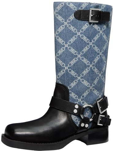 Michael Kors Crosby - Stivali da moto da donna, Lavaggio Union, 36.5 EU