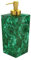 Seifenspender aus Malachitstein I Badezimmerzubehör I 7,6 x 7,6 cm grüne Lotionsflasche I Flüssigseifenpumpe I Badedekor Seifenpumpe