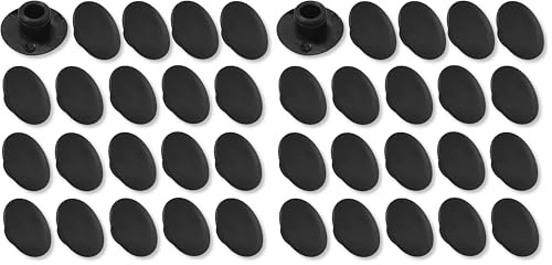 cyclingcolors 20x Screw Cover Cap M6 Black Plastic Hexagon Allen Head Hole Socket Hex Protector Furniture Screws caps (Pack of 2)