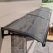 Toldos de puerta exteriores, cubierta de policarbonato para puertas de entrada, toldo para puerta y ventana exterior con soporte de aluminio para persiana, protección UV, lluvia y nieve, A-60 x 160 cm