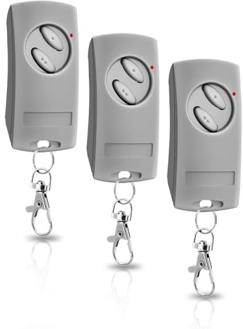 Wvoillty Lot de 3 Remplacement Pour Télécommande Ecostar RSC2, RSE2, 433.92 MHz Télécommande d'ouverture de Porte Garage 2 Canaux, Pour Porte de Garage Liftronic 500, 700, 800