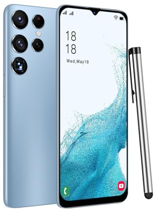 McMgc Unlocked Cheap Smartphone, 6.3-inch Incell HD Screen, 2GB+16GB (SD up to 128GB), 3-Slot (Dual SIM+SD), 4500mAh, 8MP+13MP Cameras, Android 10.0, Face Unlock Basic Mobile Phone (Blue)