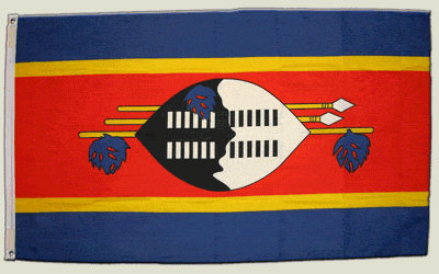 Flagge Swasiland - 90 x 150 cm
