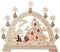 KWO Olbernhau 62035 Schwibbogen Tannenbaum mit Figuren, 40 x 43 cm