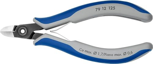 KNIPEX Präzisions-Elektronik-Seitenschneidermit Mehrkomponenten-Hüllen 125 mm, 79 12 125