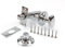 MP Smith Door Fitting Swivel Bathroom Door Lock Privacy Thumb Turn Security Bolt with Emergency Coin Release, 60 mm, Polished Chrome