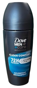 Dove Men+Care Anti-Transpirant Deo 3er Pack Roll-On für 48 Stunden Schutz Clean Comfort 0% Alkohol (3 x 50 ml)
