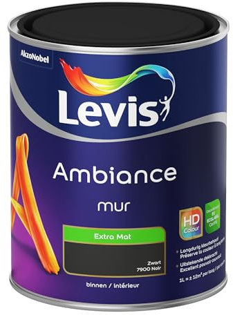 LEVIS Ambiance Mur Extra Mat - Noir - 1 L