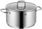 WMF 1734256380 Inspiration Faitout Haut Diamètre 24 cm Env. 5,7 L Bord verseur Cromargan Poli Induction Passe au Lave-Vaisselle, Acier Inoxydable, Argent