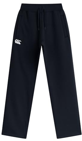 Canterbury Boy's Combination Sweat Pants | Tracksuit/Jogging Bottoms | Lounge Pants | Durability and Comfort, Extra Warm, Black, 10