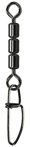Jenzi High-Speed Wirbel mit Fastlock-Karabiner Balck Nickel Gr. 10 12kg