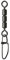 Jenzi High-Speed Wirbel mit Fastlock-Karabiner Balck Nickel Gr. 10 12kg