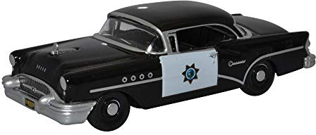 Oxford Diecast 1:87 Buick Century 1955 California Highway Patrol Collectable model 87BC55003