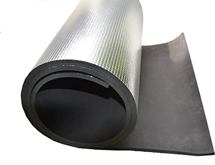 AR TACTICAL GMBH Isomatte mit Aluminiumbeschichtung/Alu-Thermomatte (schwarz 2 Stück)