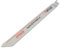 Maso Lot de 5 lames de scie sabre en acier carbone HCS pour bois, métal et démolition Compatible avec Bosch, Dewalt, Makita, S1025BF 200 mm de long