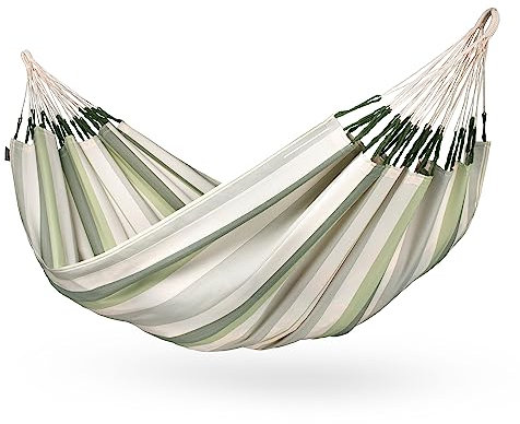 LA SIESTA® - Brisa - Kingsize Hängematte, handgefertigt in Kolumbien, mit 180 cm Breite für entspannte Momente drinnen und draußen. (Cedar)