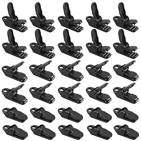 Dadabig 100PCS Pince pour Bache, Tente Clips Clips Plastiques pour Toile d'Ombrage Clips de Fixation Pince Bâche Clip Auvent Pince Plastique pour Activités de Plein Air, 3.2X1X1.3 cm