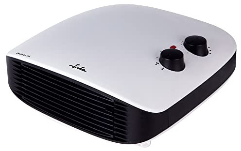 JATA TC95 - Calefactor Baño Eléctrico con Termostato Ajustable, 1800 W, 2 Potencias de Calor y Ventilador, Super Silencioso 52 dB, Calentamiento rápido, Calefactor Cerámico, Mayor Rendimiento.