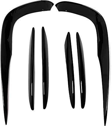 Huante Auto Front STO?Stange Spoiler Splitter Abdeckung Nebel Scheinwerfer KüHler Grill Punkt für Mercedes E Klasse W213 Sport E63 2016 2017 2018