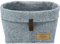 WENKO Filz-Korb Feli M, Box für mehr Ordnung und System in Schubladen und Regalen, in skandinavischem Design, für Küche, Diele oder Bad, gefertigt aus 100% Polyester, 24 x 16 x 16 cm, Grau