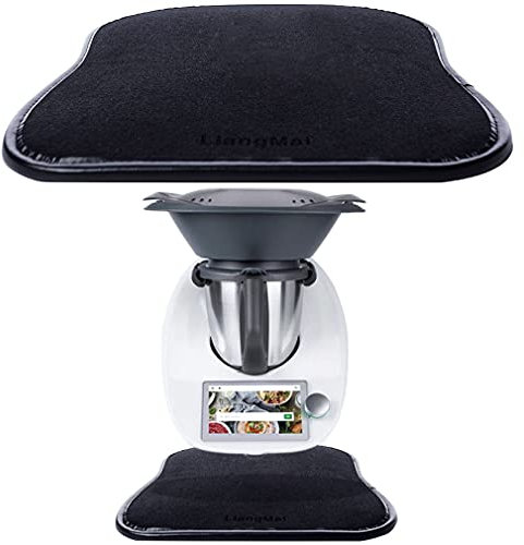 LiangMai Planche de glissement pour Thermomix TM6 TM5 TM31 TM Friend Accessoires robot cuisine Slip Pad Déplacement facile du sur n'importe quel plan travail lisse, Noir, L