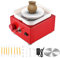 Kotsy Mini Ruota di Ceramica 2000 RPM tornio di vasaio Elettrico Strumenti Artigianali Fai da Te Ceramica Fai da Te, 6,5 cm a 10 cm, Vassoio per Ceramica Argilla（Rosso