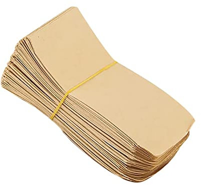 Wurzelzieher Garten 50er-Pack Kraft-Umschläge für kleine Münzen, Selbstklebende Kraft-Samen-Umschläge, Mini-Teile, kleine Gegenstände, Aufbewahrungspakete, Umschläge für Garten, (Yellow, One Size)