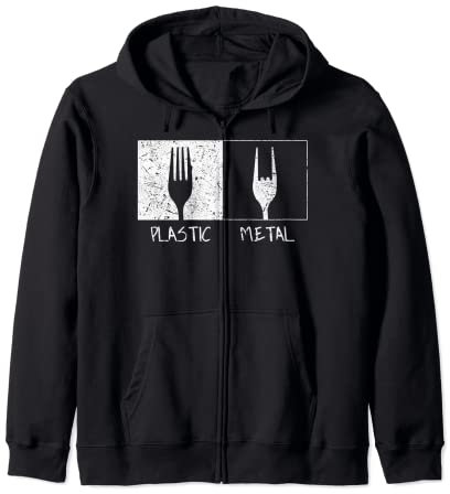 Fourchettes en plastique et métal Sweat à Capuche