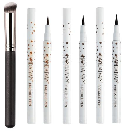 Sommersprossen Stift, Sommersprossenstift, 3 Pcs Sommersprossen Make-up Stift, Freckle Pen, Faux Sommersprossenstift, Natürliche Lebensechte Sommersprossen Makeup Stift, Freckles Makeup Pen Anfänger