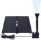 TRMLBE Solar Springbrunnen 20W Solarbrunnen Teichpumpe Faltbar mit 5 Verschiedenen Düsen 3M ultralange Kabell Wasserpumpe Gartenbrunnen Garten Deko für Gartenteich Außen Teich DIY Wasserspiel