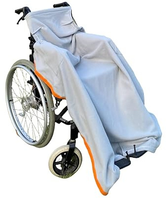 Wheelchair Fleece Cosy wrap. Warm, Fleece Leg wrap, footmuff Fitting All Adult wheelchairs and Mobility Scooters. Easy to fit and Fasten. Cozy Toes Provides Warmth and Protection