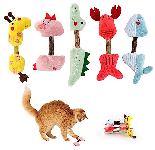 Havenfly Herbe à Chat, Bâtonnets à Mâcher Matatabi, Bâtonnets Herbe à Chat pour Grincer des Dents, Baton Chat,Bâtonnets d'herbe à Chat Matatabi,Jouets Molaires de Chat de Chat en Bois Naturel