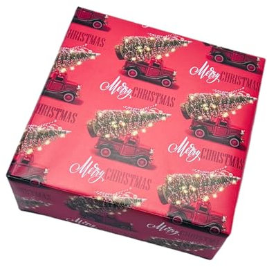 arkamii Geschenkpapier Format 86 x 64 cm Weihnachtsmotiv Weihnachten 3 große Bögen (NC14)