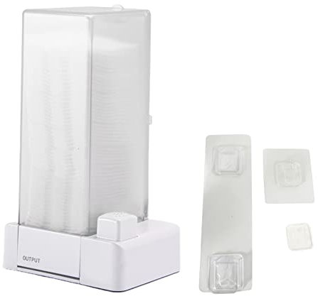 ulafbwur Wattepad-Spender, Aufbewahrungsbox, abnehmbar, staubdicht, rechteckig, wiederverwendbar, Kunststoff, Auto-Wattepad-Spender, Haushaltsbedarf, Wattepad-Behälter, Wattepad-Behälter
