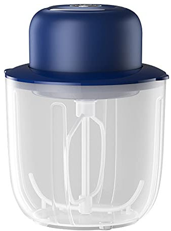 Maiju Batidor de Huevos eléctrico con Recipiente Sellado de 1000 ml, inalámbrico, automático, para Hacer Espuma de Leche, batidora de Huevos, batidora de Cocina, para Hornear, cocinar, Salsas, Crema