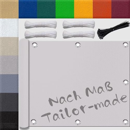 Ufamiluk sonnensegel 0.6x1.2m markisenstoff rechteckig terrasse wasserdicht überdachung Balkon Balkonumspannungen für Balkon terrasse Schwimmbad überdachung Nicht-gerade Weiss