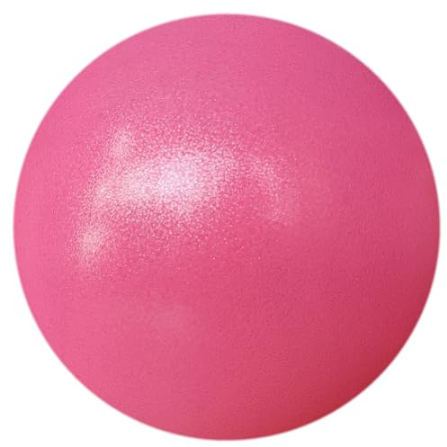 AppleRound 22,9 cm Pilates-Ball, inklusive 1 Ball und 1 Pumpe, kleiner Gymnastikball für Pilates, Yoga, Fitness, Physiotherapie, Stabilitätskerntraining (Rosa)