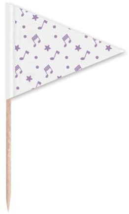 Palillo de dientes triangular, diseño de estrellas grandes, color morado