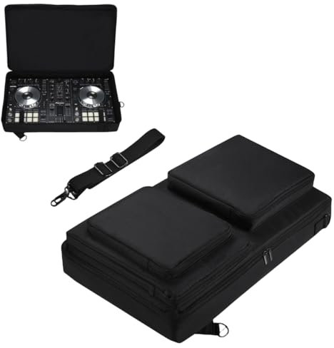 LaiMoney DJ Controller Case for Pioneer DDJ SR2/Pioneer DDJ SR Multifunctional Case Compatible with DJ Controller, for Portable DJ Backpack with Shoulder Straps for Parties Street Performances