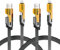nusnalo 2Pack Multi USB Charger Cable, 4 in 1 Multiple Fast Charging Cable 6.56FT/2M with USB A/USB C to USB C/IP, Data Transfer, Compatible with Phone/Android/Pad/More